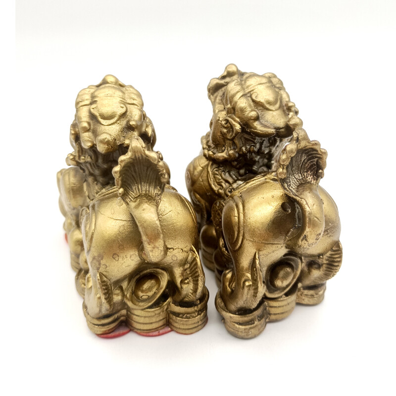 ORA - 風水流年九官飛星催財招財聚財銅貔貅3寸高1對- 正大生機有限公司