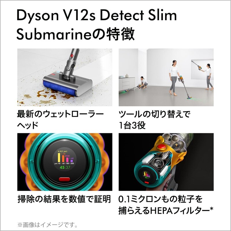 Dyson V12s Detect Slim Submarine 乾濕全能洗地吸塵器(SV46 SU
