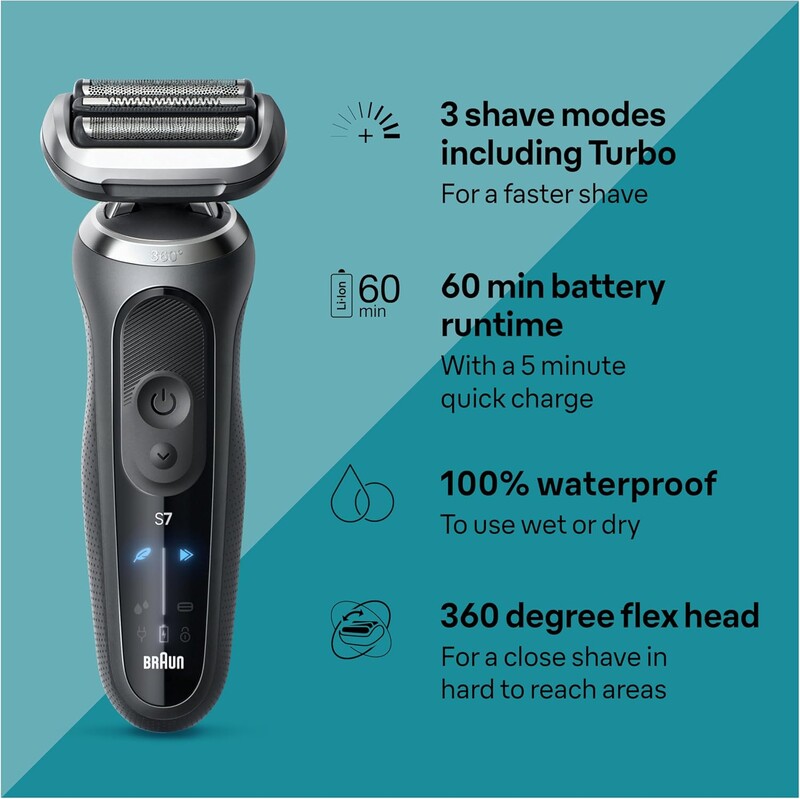 全港免運】【日本進口】Braun 百靈Series 7 7185cc 防水乾濕兩用電動剃