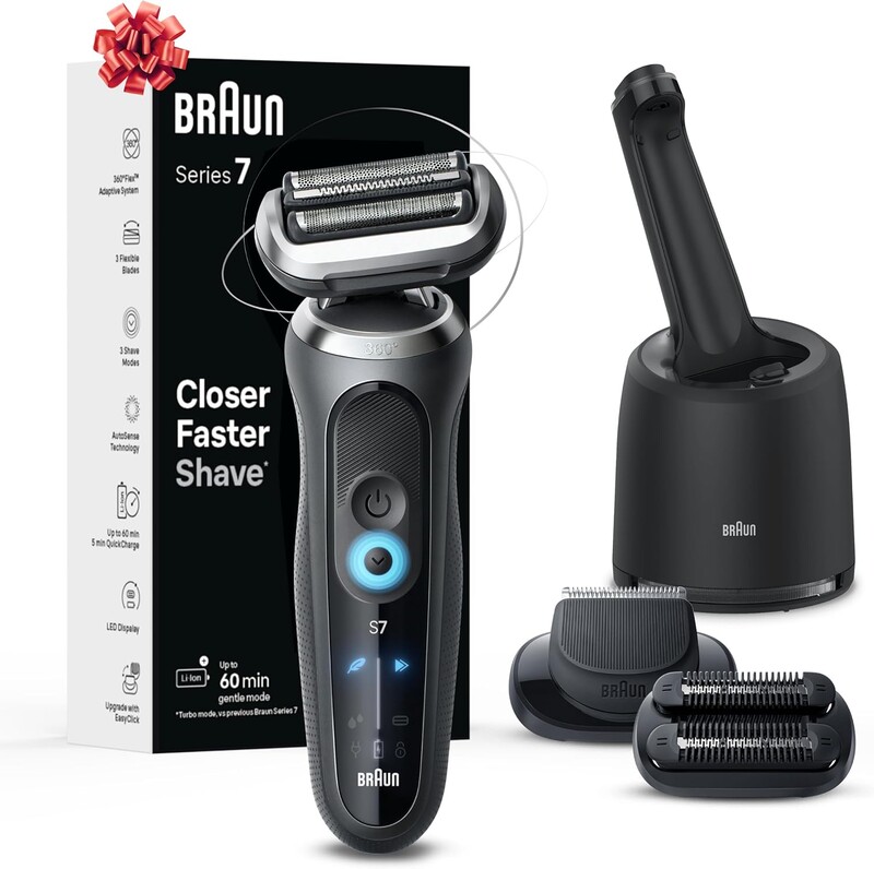 BRAUN 人気機種Series7現行型 新品・未使用/CCR×2その他 全港免運】【日本進口】Braun 百靈Series 7 7185cc 防水乾濕兩用電動剃