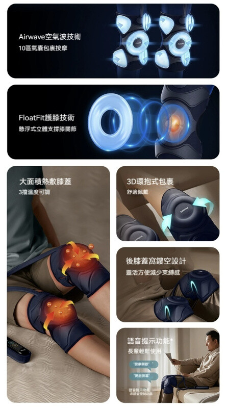 Philips 飛利浦Knee Massager 膝部按摩器PPM5201L - Academic 3C