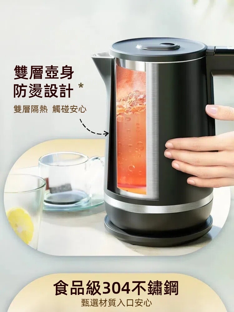 PHILIPS 飛利浦1.7L雙層控溫電水壺HD9396/90 全港免運- 潮流特區