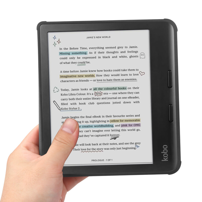 適用於Kobo Libra Colour 7吋電子書閱讀器全包式TPU保護套- 科納斯生活館