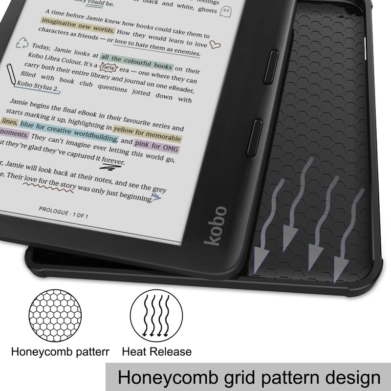 適用於Kobo Libra Colour 7吋電子書閱讀器全包式TPU保護套- 科納斯生活館