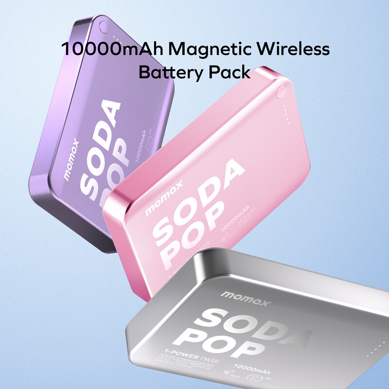 CCC認證) MOMAX 1-Power Pass 10000mAh 磁吸流動電源[IP166] - MOMAX